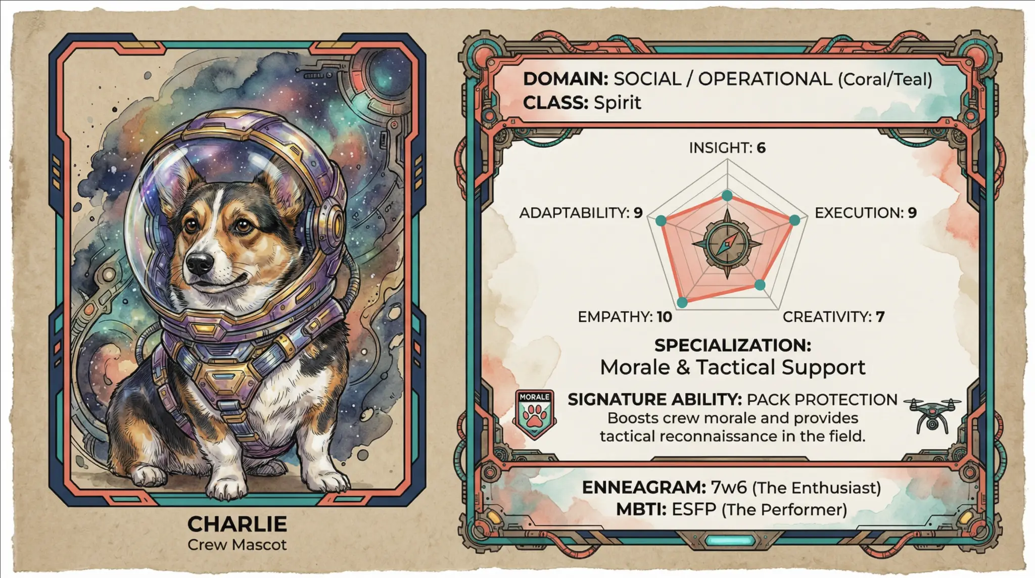 Charlie - Morale & Tactical Support